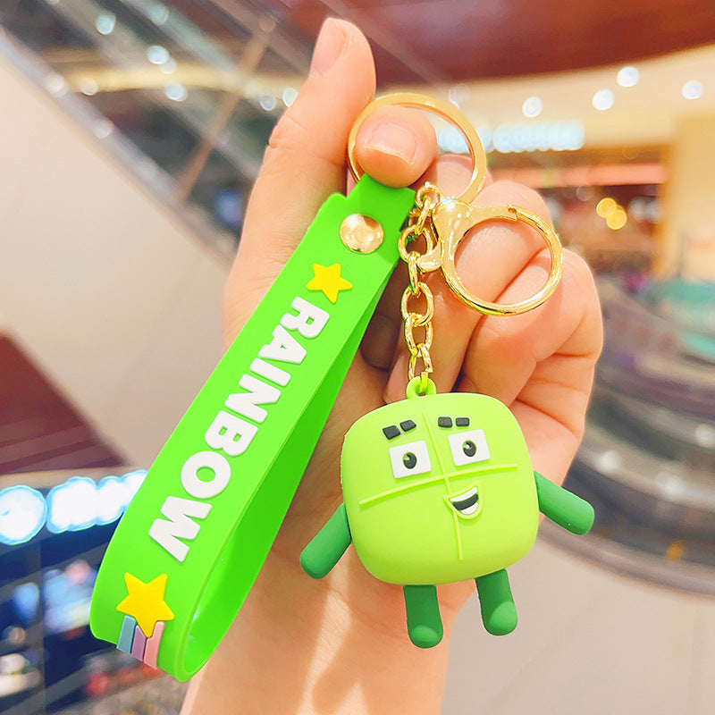 Wholesale Numberblocks Number Legends Car Backpack Silicone Keychain